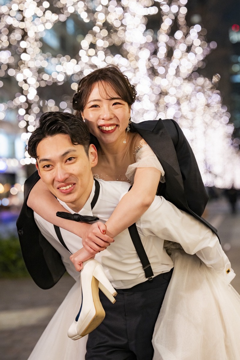 夜の街並みで残すおふたりらしい時間