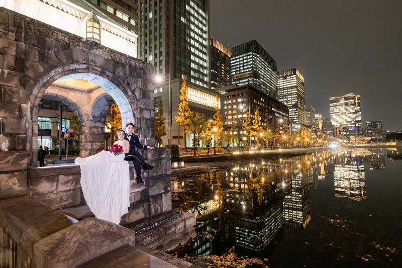 和田倉門で幻想的な雰囲気を♡