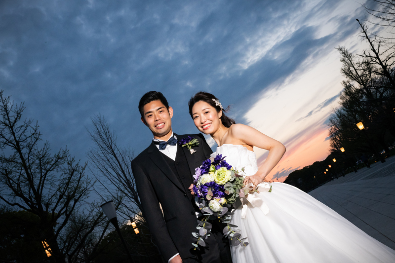 皇居バックに☆