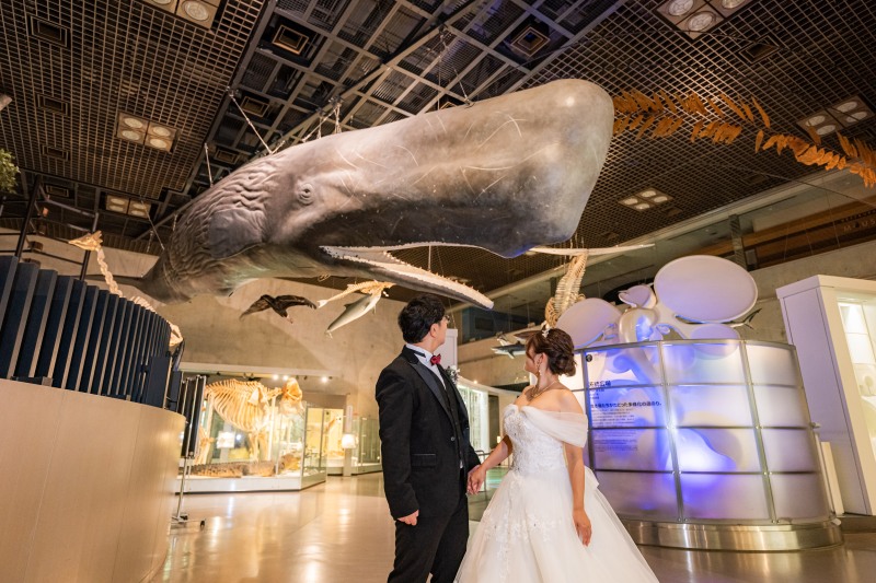 大きなクジラに見守られて♪