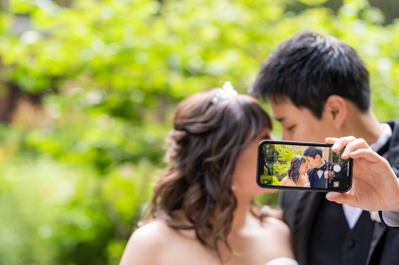 自撮り姿もお写真に！