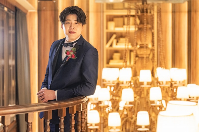 ご新郎様のソロショット