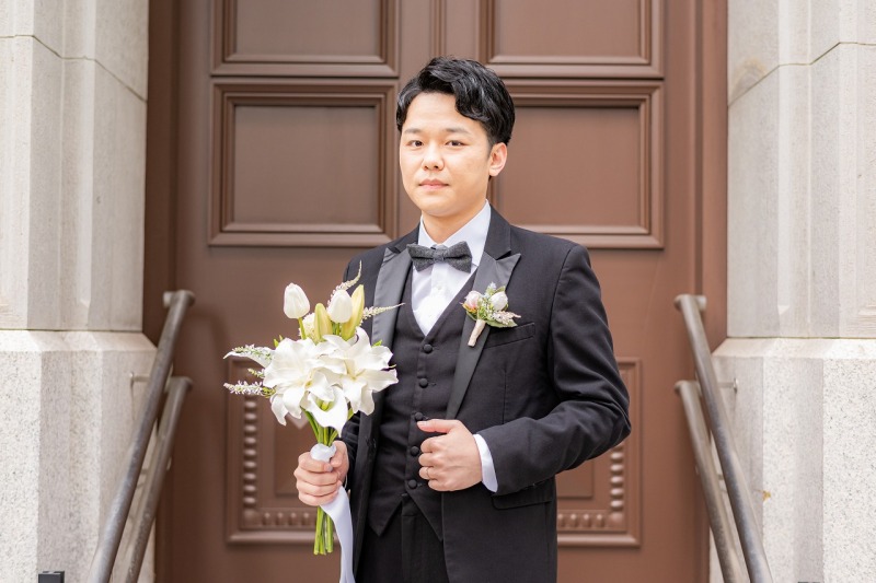 ご新郎様のソロショット