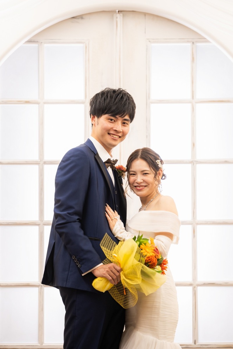 自然な笑顔を残す