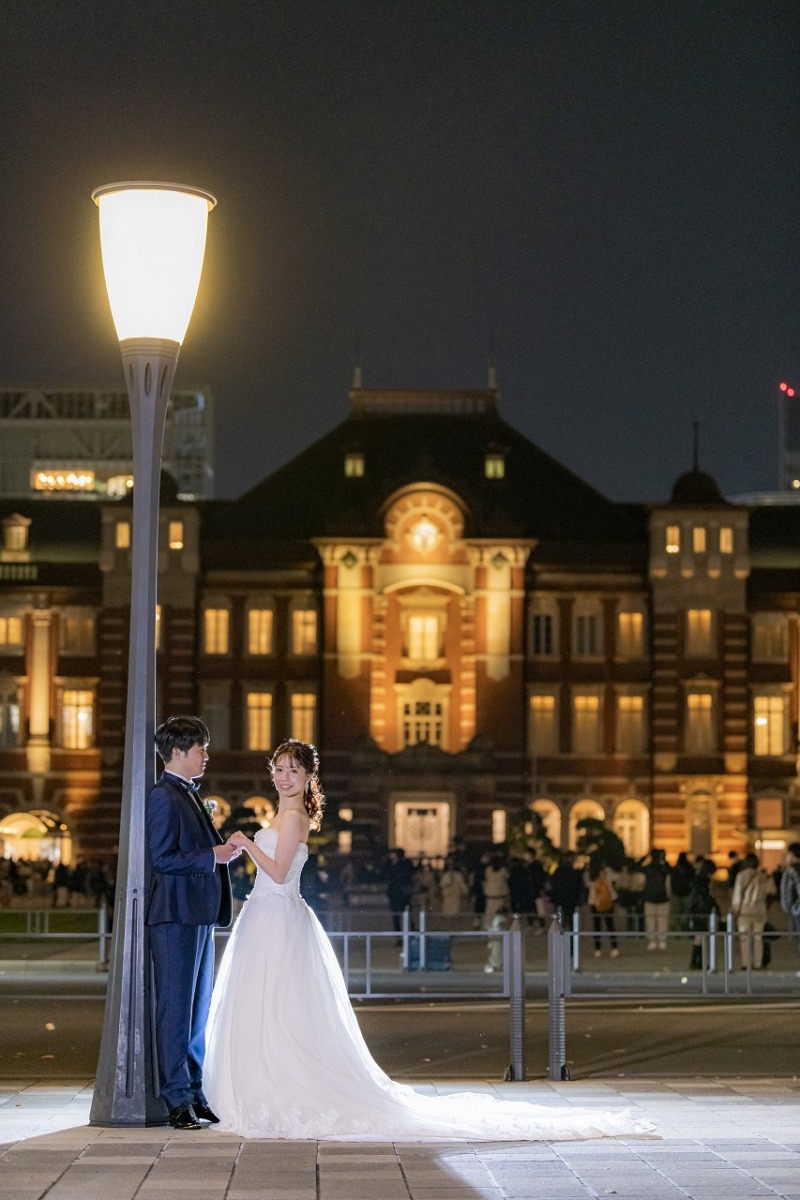 街灯はスポットライトのように