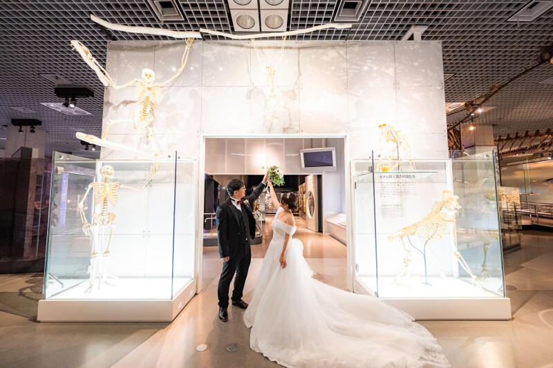 手長猿との撮影♪