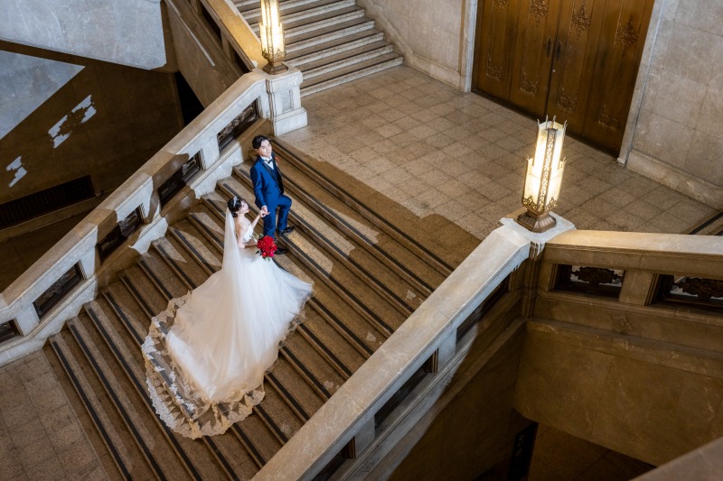 階段を上りながら