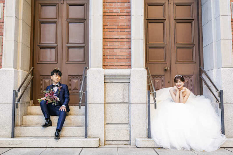 おふたりお座りショット