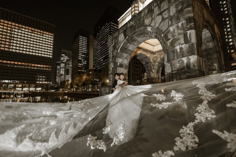 ベールと一緒に