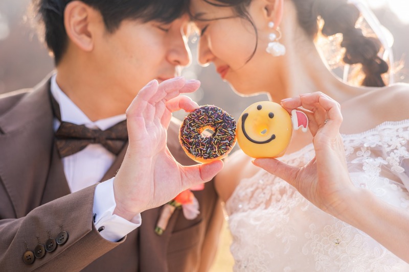 ドーナツを手にした特別な一枚♪