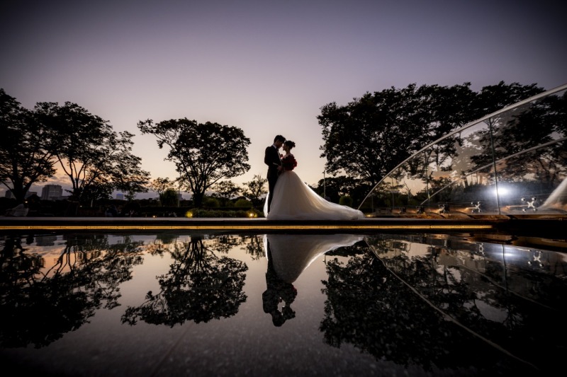 シルエットショットも