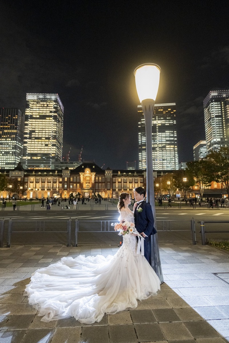 街灯の下で待ち合わせ♡