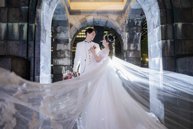 和田倉門でベールショット！