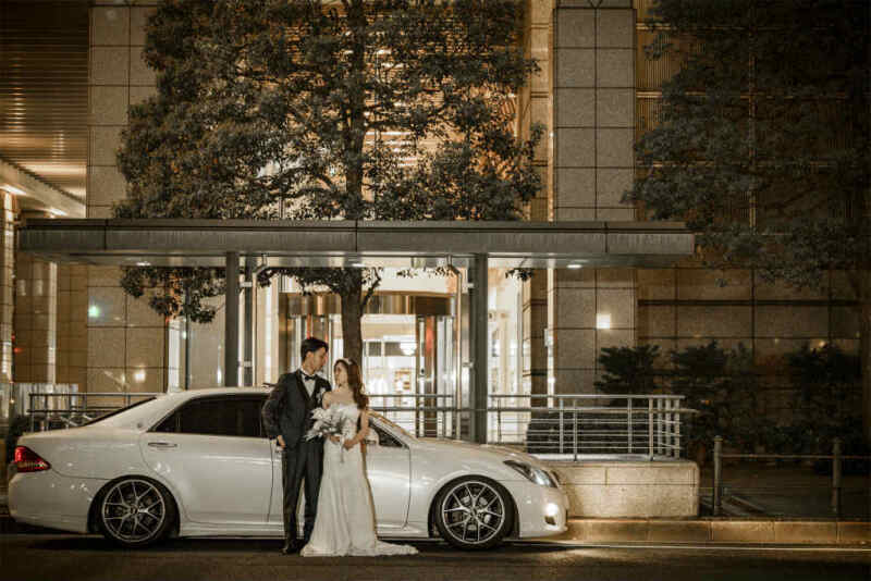 お車もご一緒に華やかな一枚を