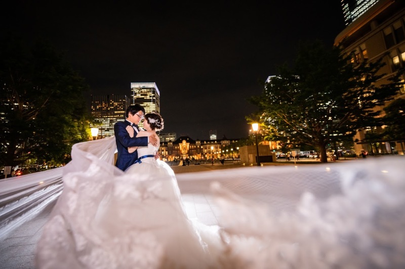 東京駅NIGHTでもベールショット☆
