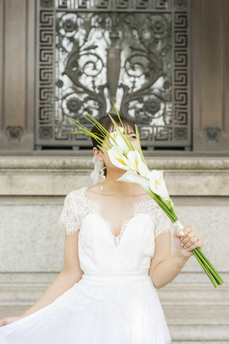 ご新婦様のお洒落なソロショット