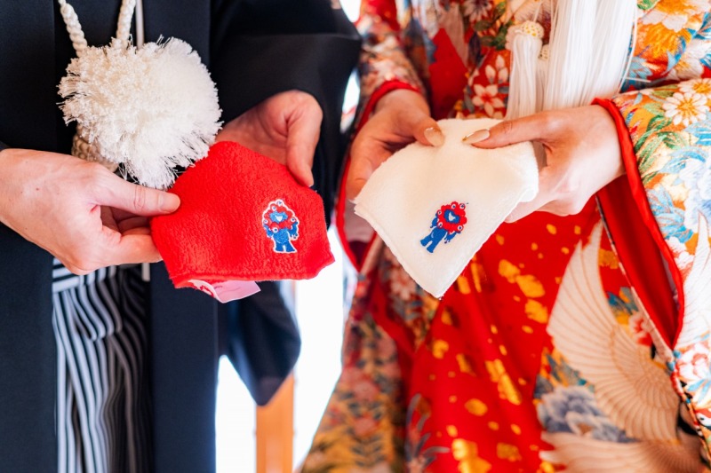 ミャクミャクのハンカチと♡