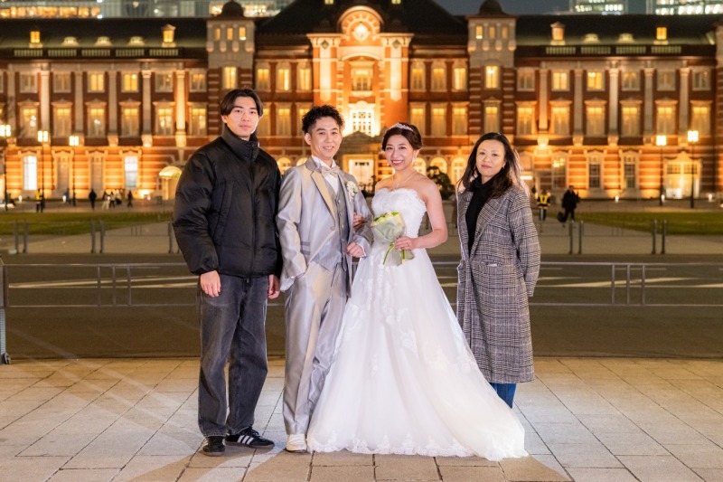 おふたりのご兄弟との再会も、思い出に残して撮影！