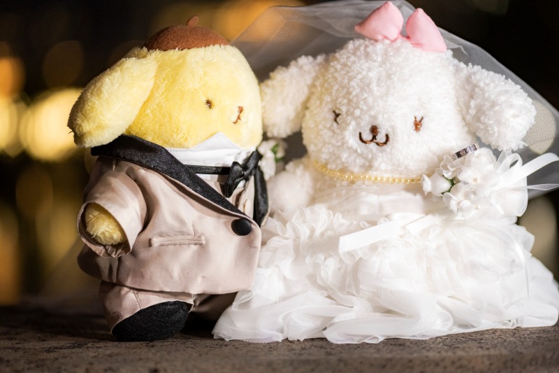 リングショットをぬいぐるみと♡