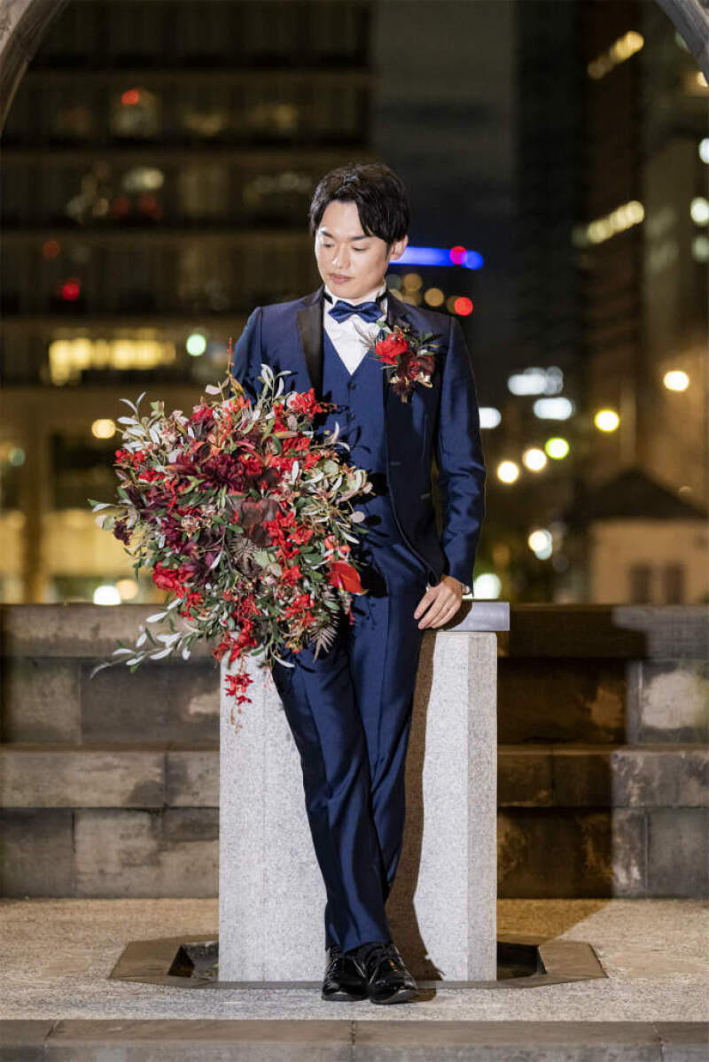 ご新郎様もソロショット！