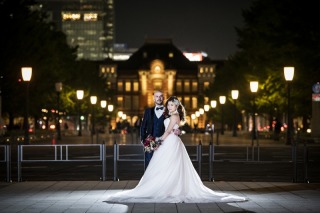 お持ち込みドレスで東京駅前撮り☆
