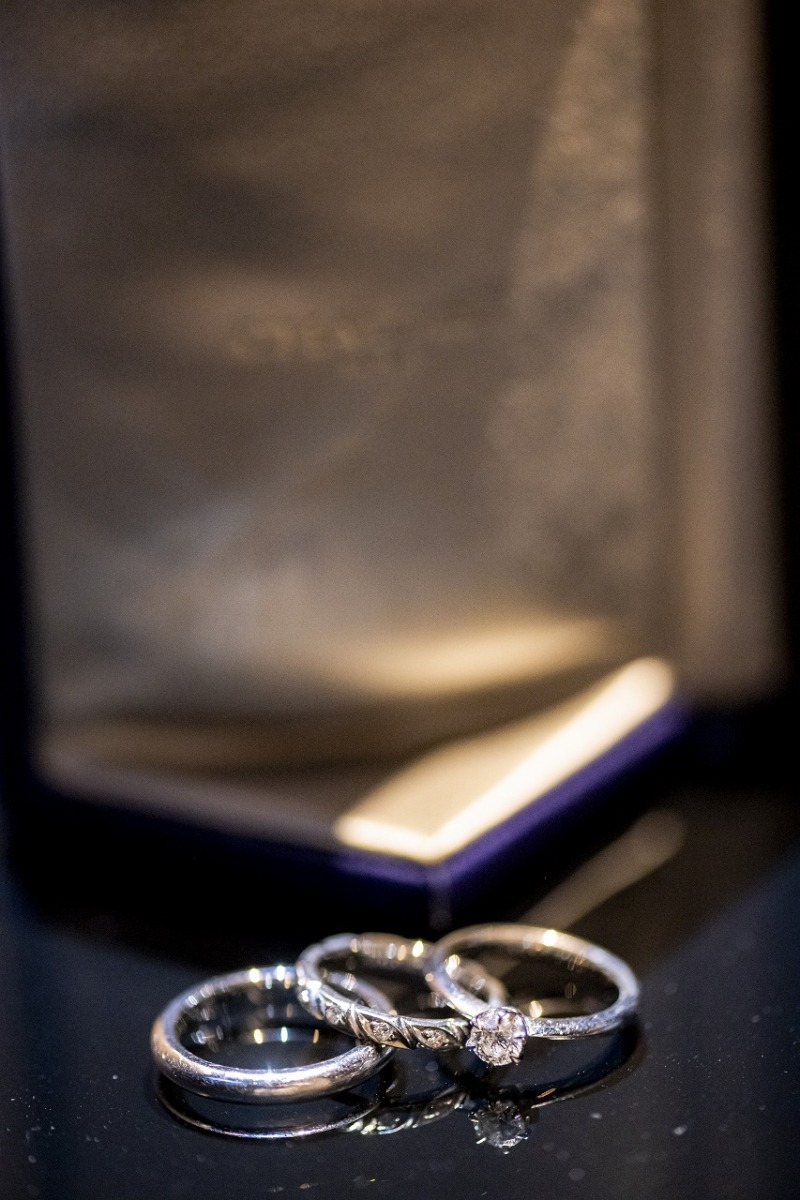 リングが光るお小物ショット