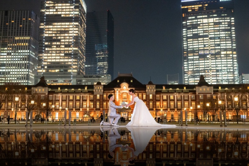 夜の東京駅で叶える！夢が詰まったプロポーズシーン