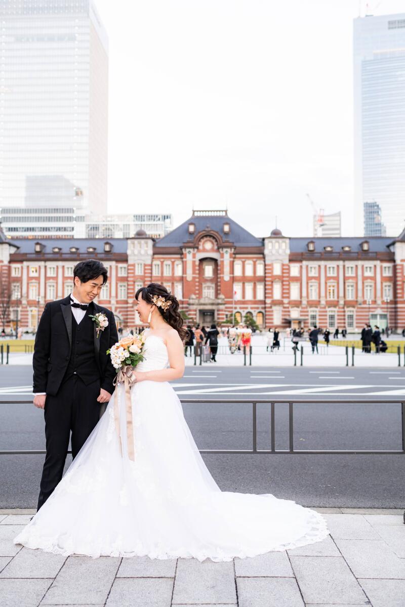 東京駅明るい時間帯