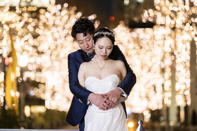 イルミネーションに包まれて