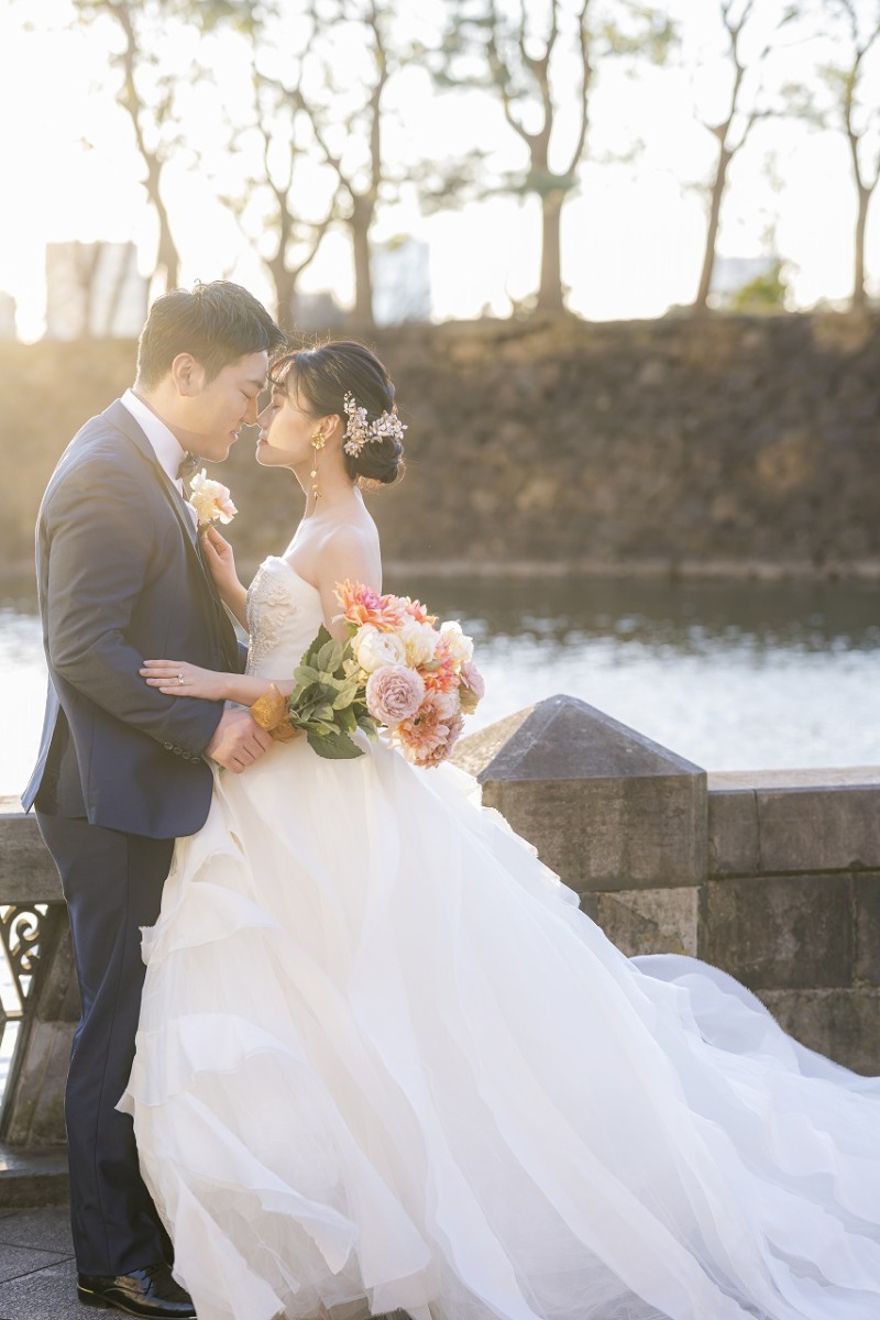 ドレスにチェンジ!お鼻こつんショット☆