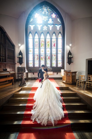 圧巻の大聖堂で写真だけの結婚式　☆