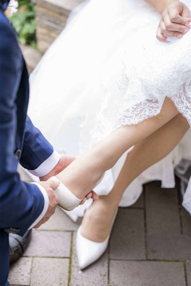 シンデレラのような足元ショット