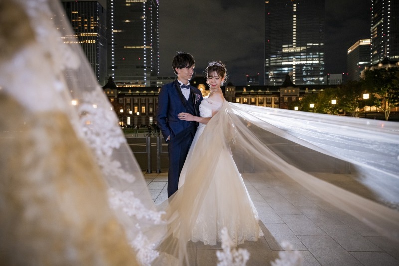 流れるようなベールショット♪