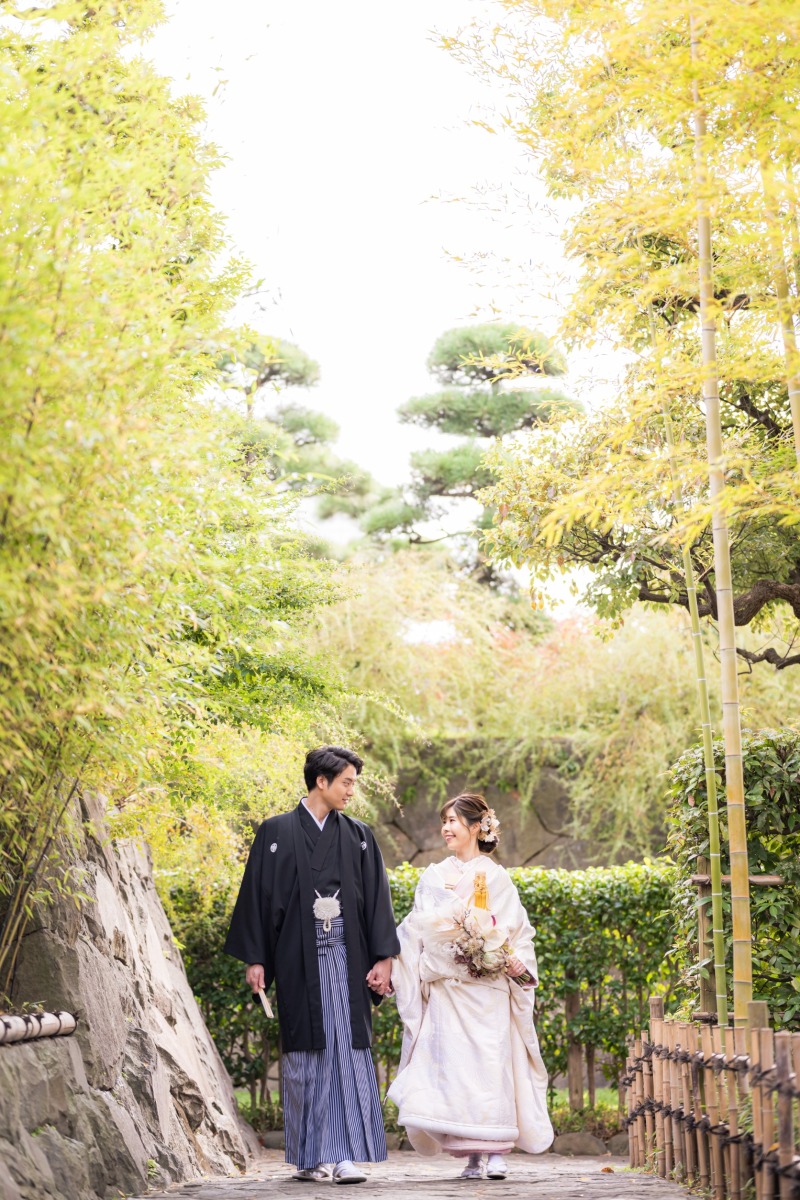 お手を繋いでウォーキングショット♪