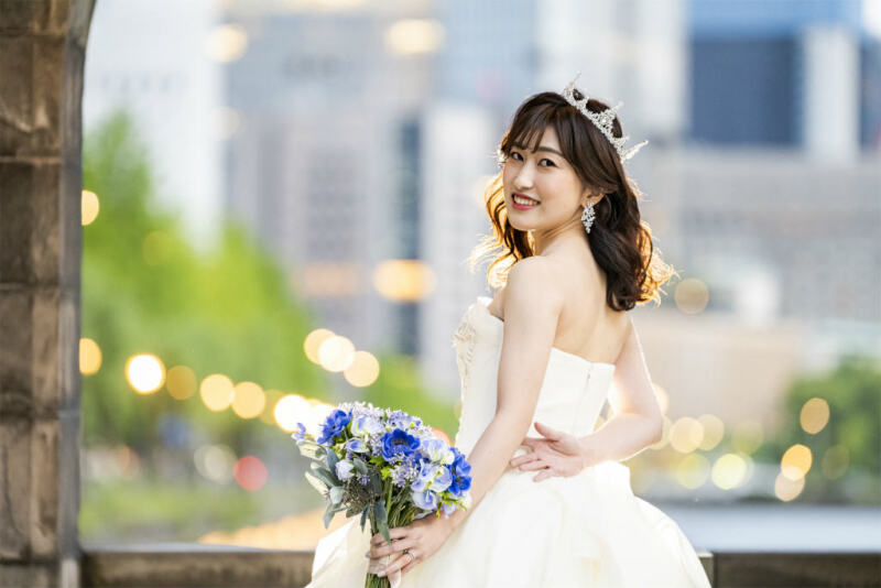 ご新婦様の軽やかなバックショット!