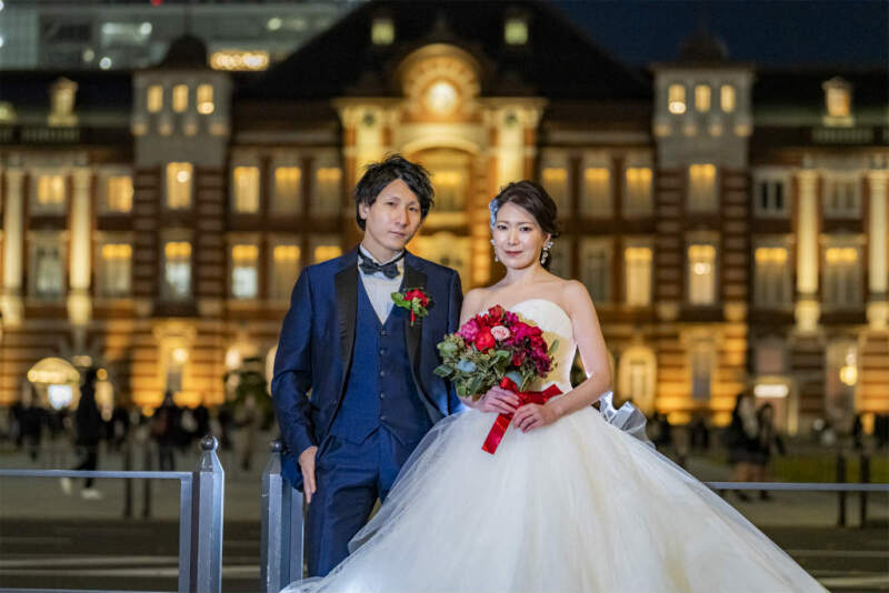 東京駅前でセンターショット！