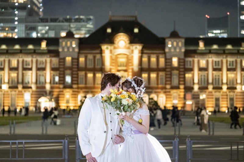東京駅周辺で前撮り☆