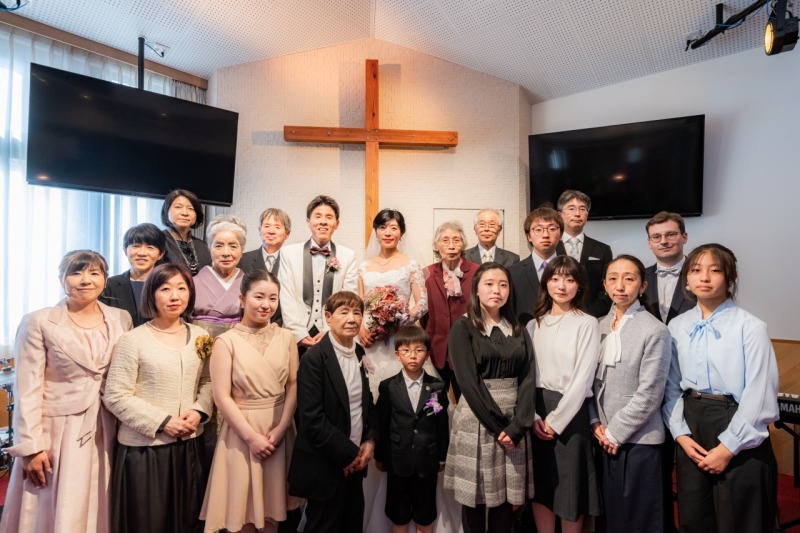 ご家族やご親族も揃って、記念となる集合写真を撮影