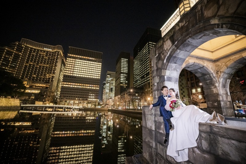 夜景を臨む和田倉門♪