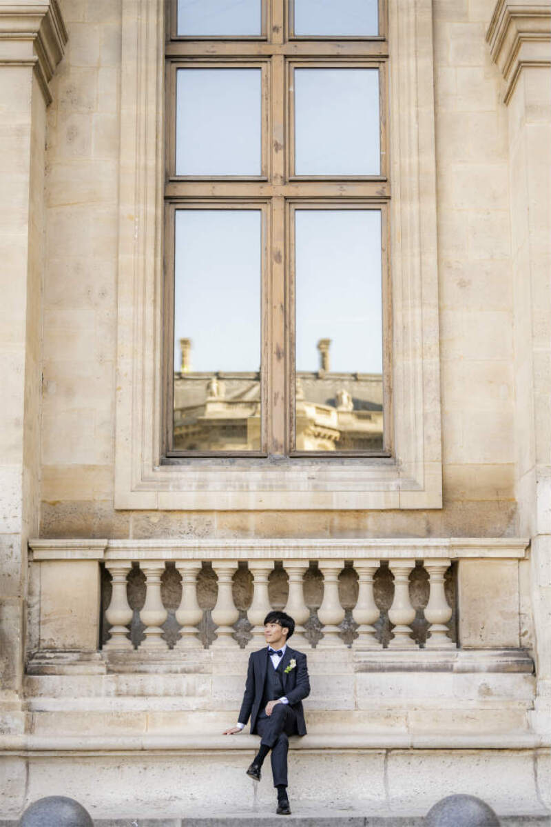 ご新郎様のお洒落なソロショット！