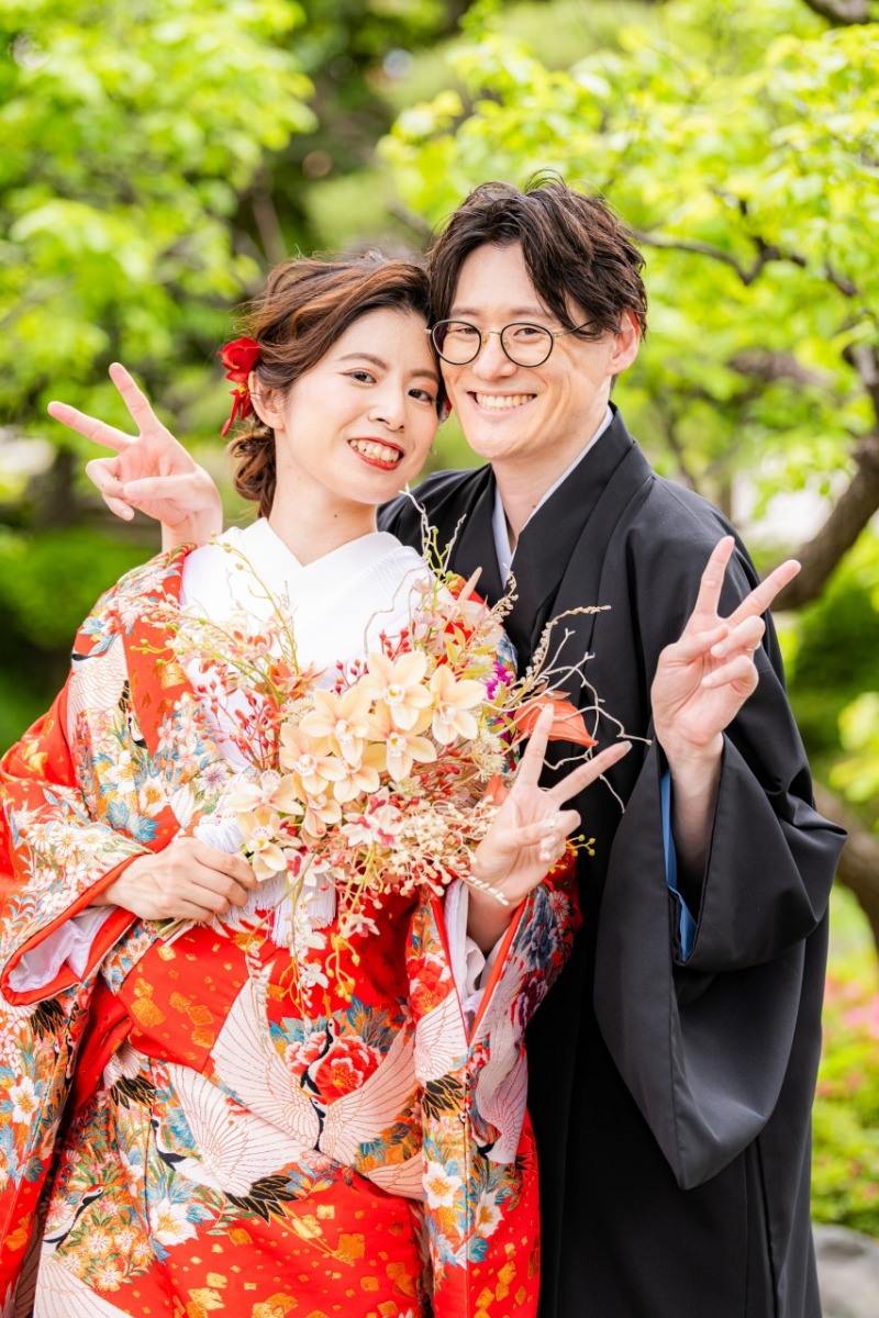 最後は笑顔でピース!