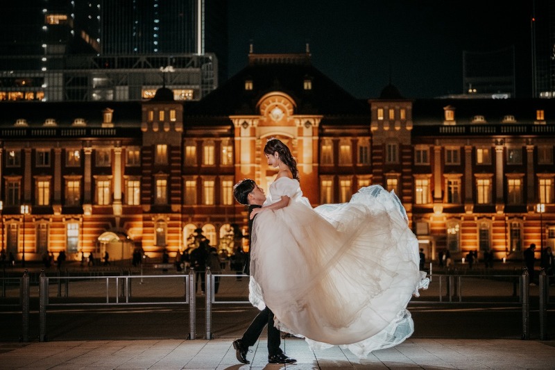 ラストは東京駅での抱っこショット♡