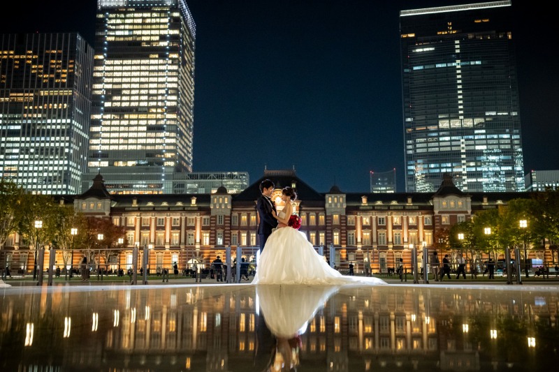 東京駅でリフレクションショット☆