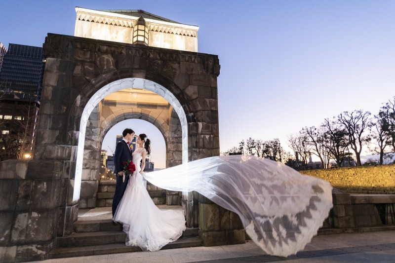 和田倉門でベールショット♪