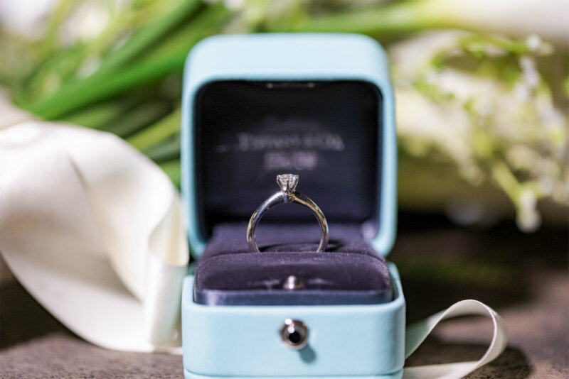 エンゲージリングのお小物ショット