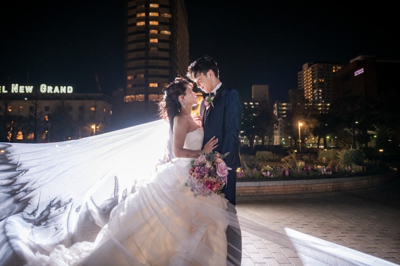 流れるようなベールショット！