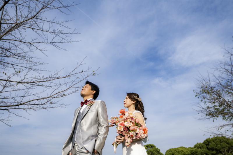 青空をバックにパシャリ!