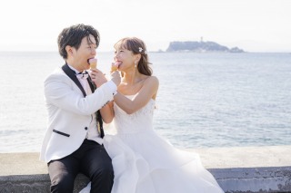 湘南の海と、大桟橋での撮影を一日で叶えるオーダーメイドプラン♪