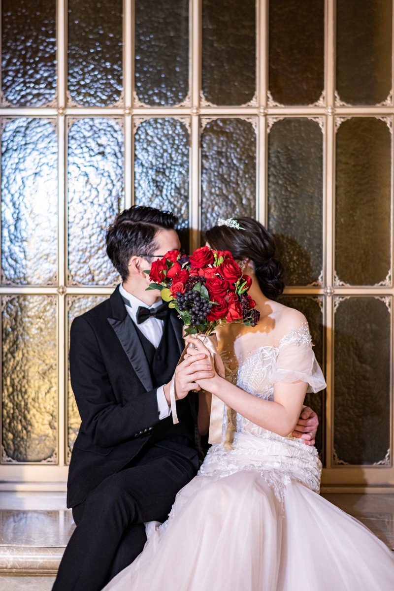 顔隠しショット