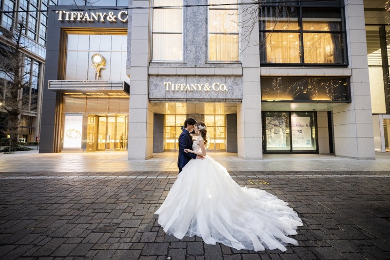 ティファニー前で♡